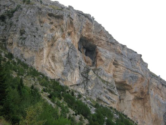 grotta del cavallone dalla alto